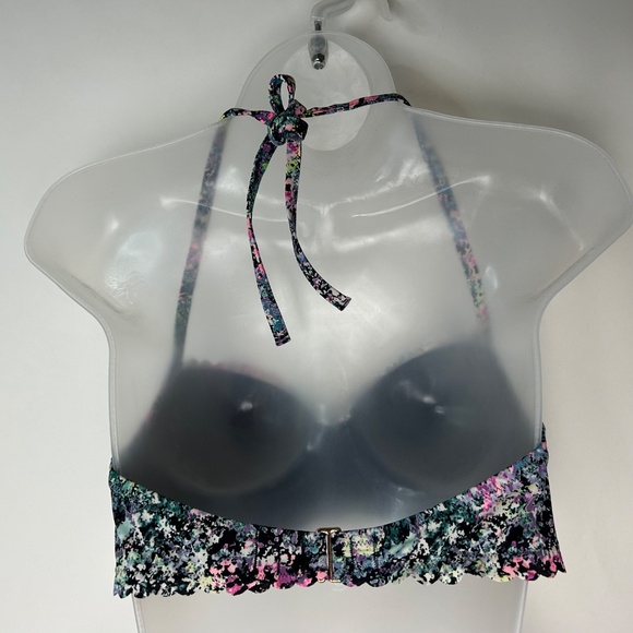 Victoria's Secret Floral Ruche Lightly Padded Wire Swim Bra 34D‎ - Picture 3 of 12